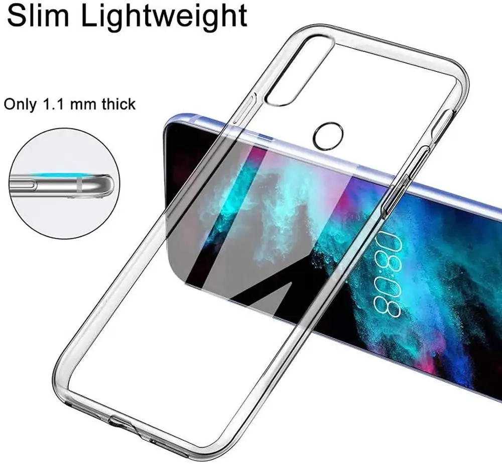 Прозрачный чехол Для DOOGEE N20 Мягкий противоударный из ТПУ и силикона для - купить