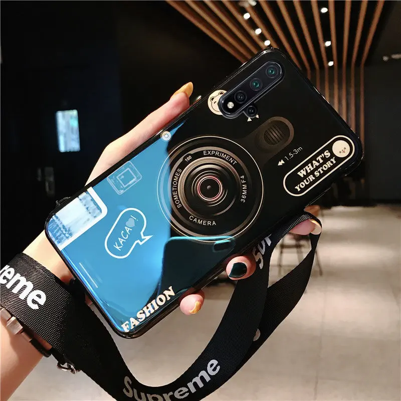 Для huawei Y6 Y7 Prime 2018 чехол Blue Ray camera силиконовый для Honor 9X Y5 2017 Y9 Pro 2019 Coque с длинным