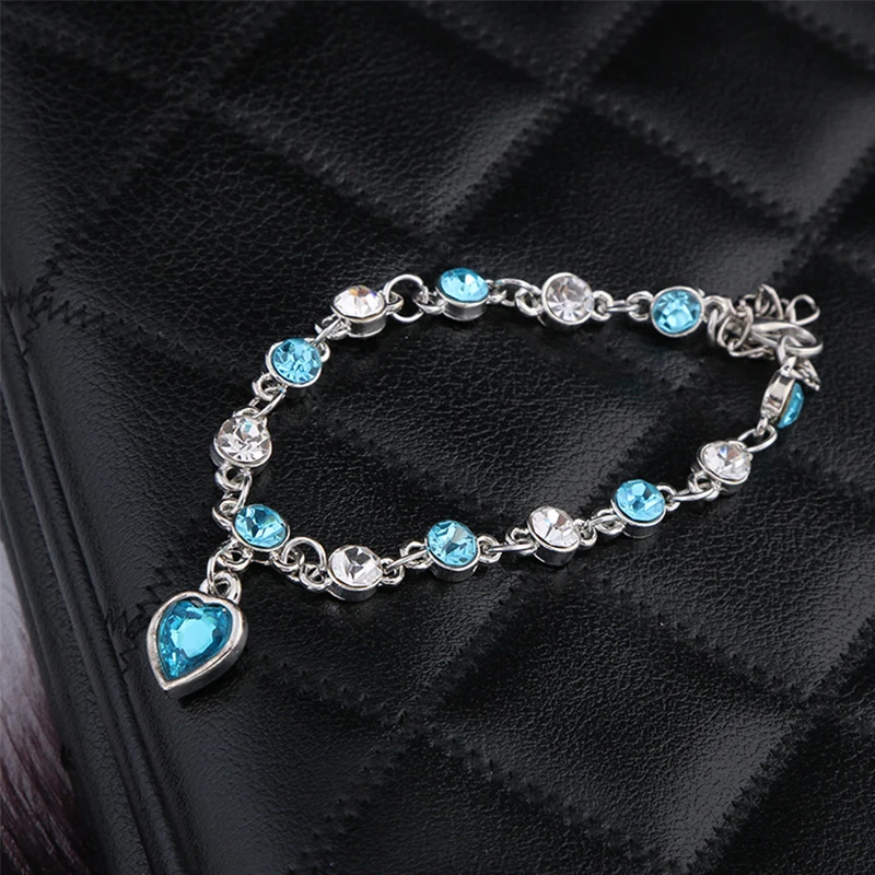 Браслет для женщин роскошный кристалл сердце Шарм золотые браслеты ювелирные