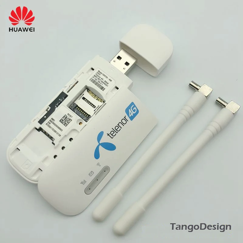 Новое поступление Разблокированный Huawei 4G Wingle E8372h 320 608 USB модем LTE Wi Fi роутер с 2 шт.