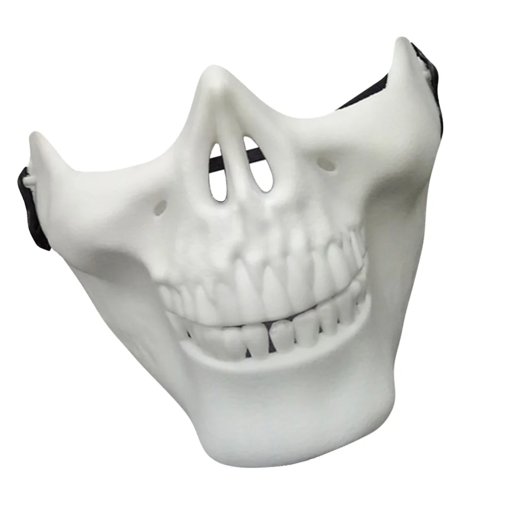 

Skeleton Mask Full Face Protector Mask for Cosplay Masquerade Party (White)