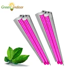 Фитолампа полного спектра для выращивания растений, Светодиодная лента 50 см с двойной трубкой для комнатных растений, орхидеи, цветов, растений, саженцев