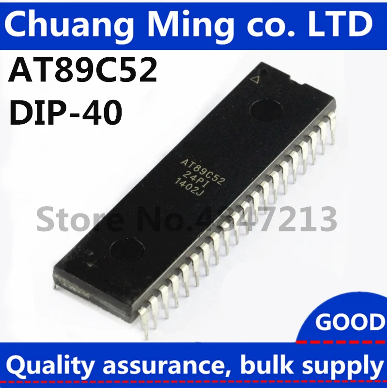 AT89C51 24PU AT89C52 24PI AT89S51 AT89S52 AT89C2051 AT89C4051 AT89C55WD AT89C1051 10 шт./лот IC в наличии!|Запасные части|