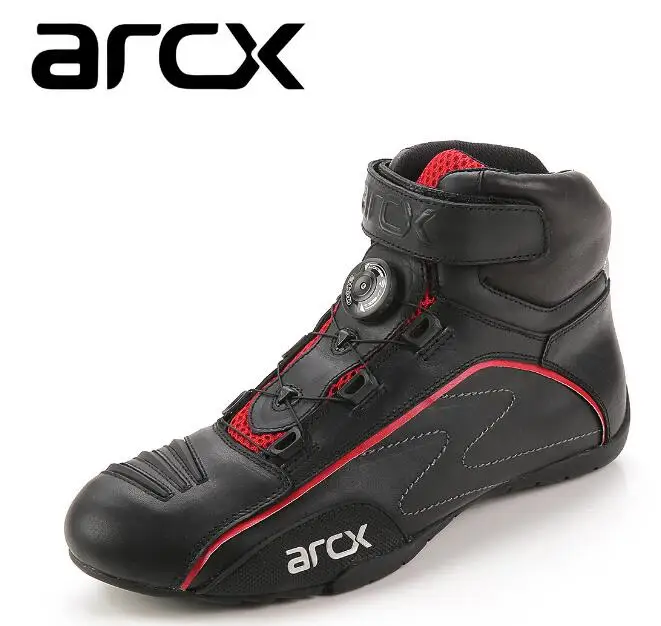 Ботинки для мотогонок ARCX дышащие с вращающейся пряжкой летняя Уличная обувь