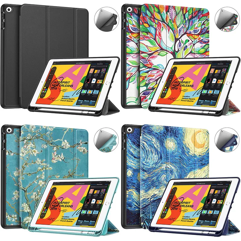 

Case For iPad 7th 8th 10.2 Case (2019 2020 Release) A2198 For iPad 10.2 Case with Auto Sleep/Wake and Pencil Holder Stand Cover