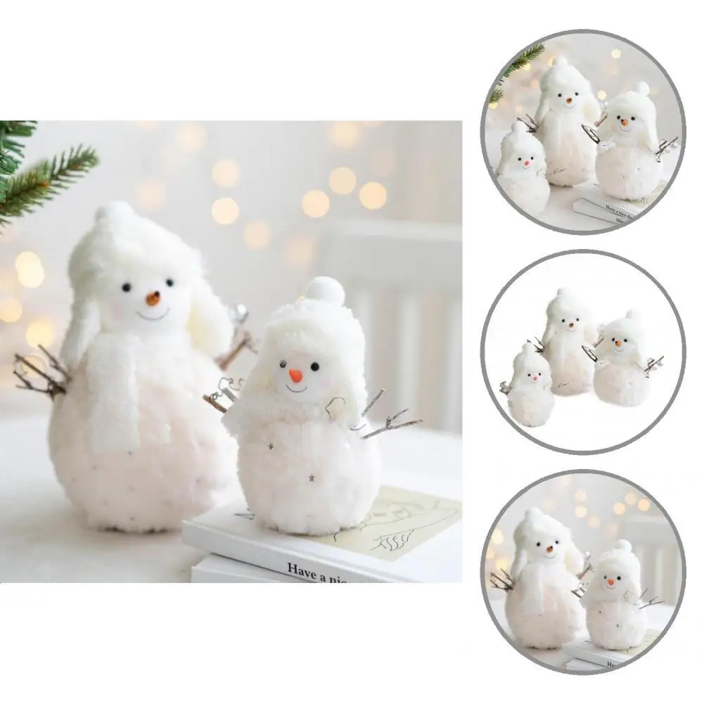 

Забавное украшение для куклы, Экологически чистая ткань, креативный мультяшный снеговик, кукла, настольные куклы, украшения для куклы, 3 шт./...
