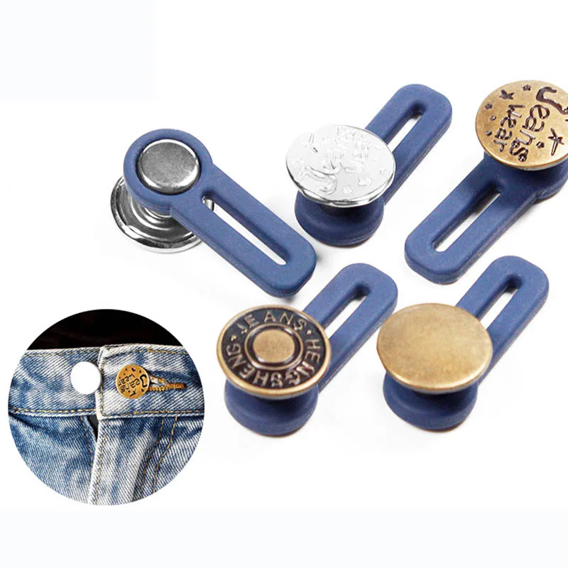 1 шт. металлическая выдвижная регулируемая талия для джинсов|Пуговицы| |