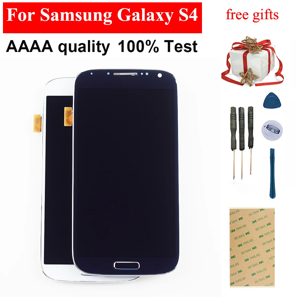 Для samsung Galaxy S4 дисплей сенсорный экран дигитайзер в сборе для ЖК I9500 I9505 I337|Экраны