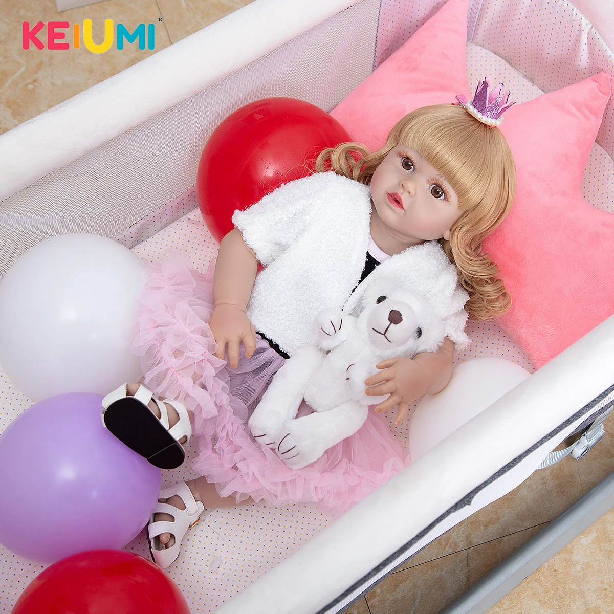 Кукла-реборн KEIUMI виниловая длиной 57 см | Игрушки и хобби