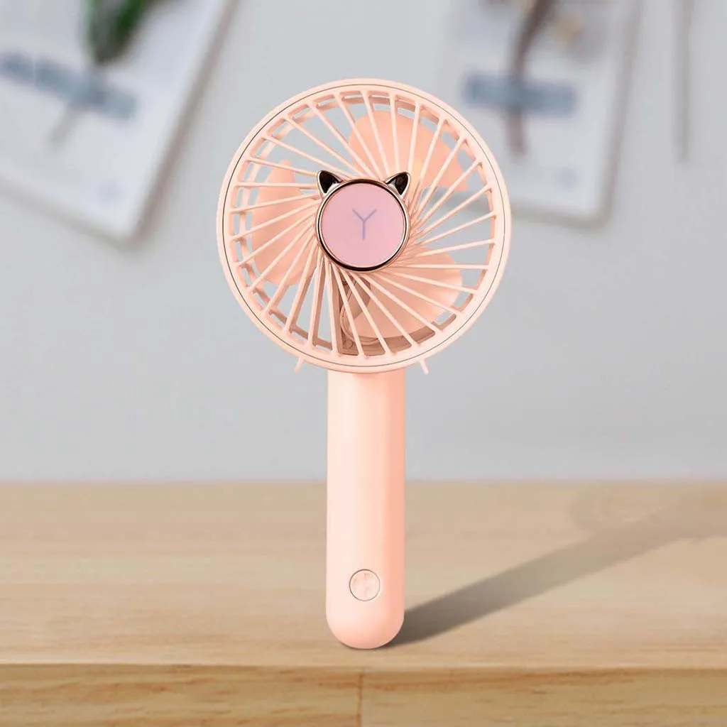 

Mini Portable Pocket Fan HandHeld Student Office Travel Cooling Fans USB Rechargeable Outdoor Home Air Cooler with Phone Holder