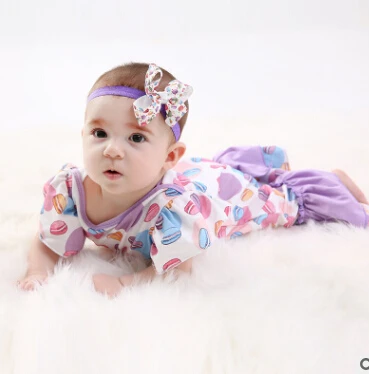 Новый стиль трико без рукавов для младенцев Цельный Детский костюм с принтом