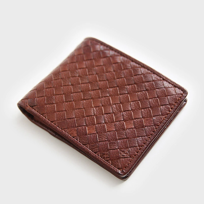 Мужские кошельки 100% кожаный топ коровья кожа короткий зажим для денег модный