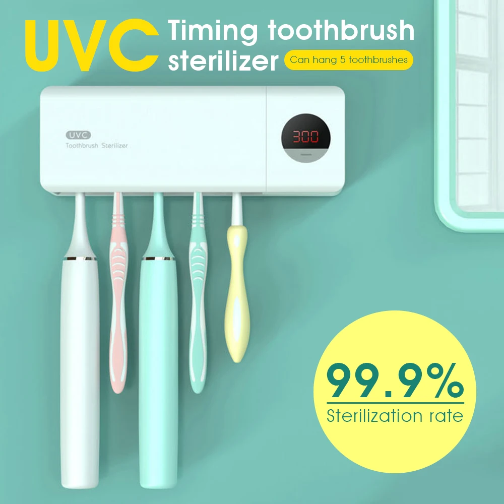 

ABS+PC Uv Sterilizer Uv Disinfection Toothbrush Sterilizer Fashion Toothbrushsterilizerholder Toothbrushcase UV Bathroom Uv