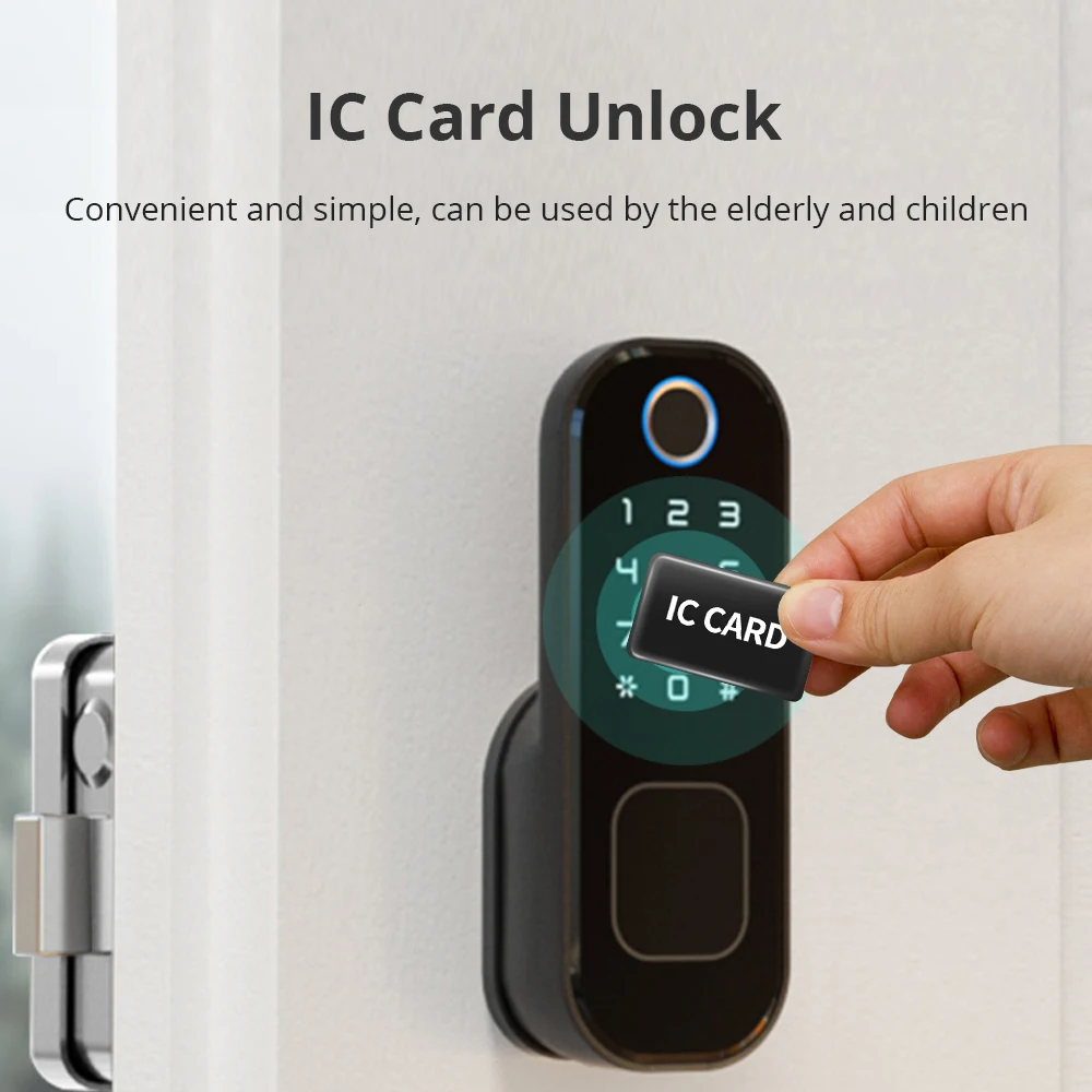 Скидка Zemismart Tuya WiFi умный замок Двусторонний замок для защиты отпечатков пальцев беспроводной и биометрический замок шифрование с ключами