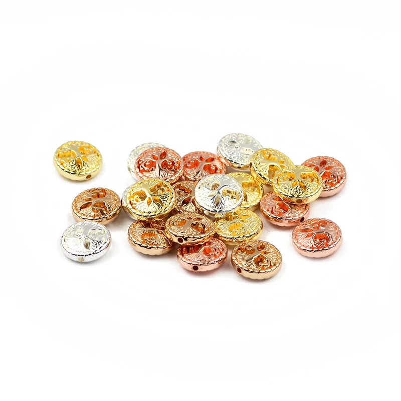 12 мм/20 шт. бусины из натурального камня золотого цвета | Украшения и аксессуары