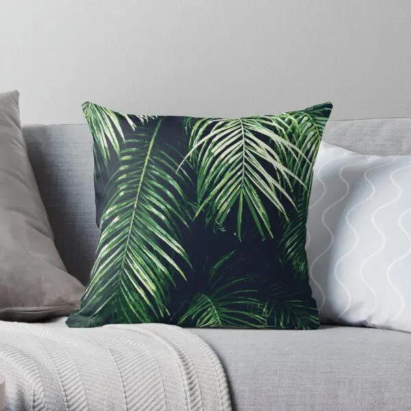 

Tropical Palm Leaves Soft Decorative Throw Pillow Cover for Home 45cmX45cm(18inchX18inch) Pillows NOT Included