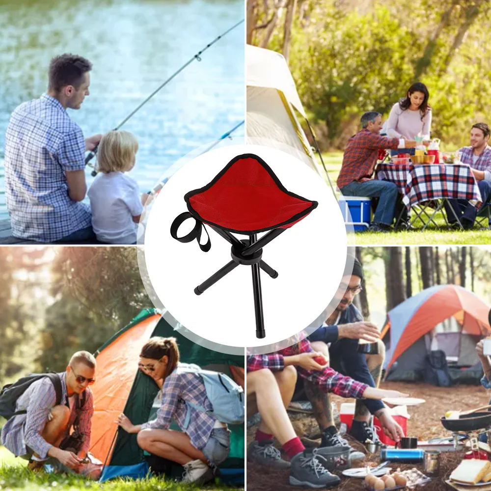 Складной стул для путешествий яркий кемпинга на открытом воздухе портативный