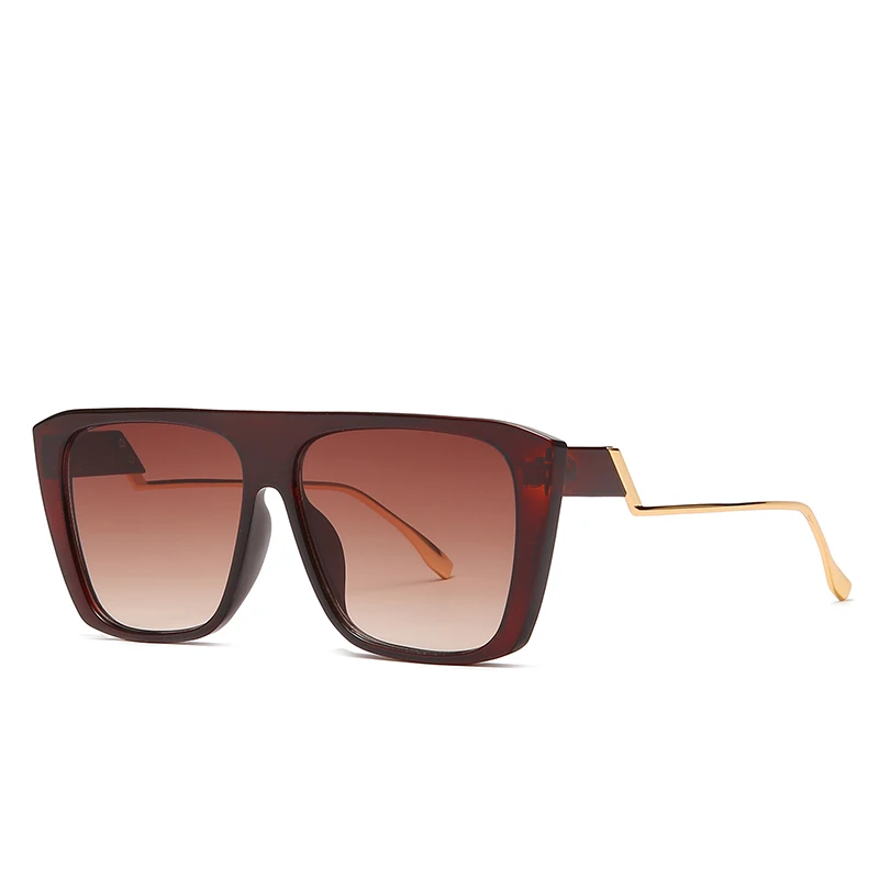 

2021 Woman Trending Vingtage Retail Wide Wholesale Sunglasses Shades Rectangle Oversize Popular Custom Logo Stainless Supplier