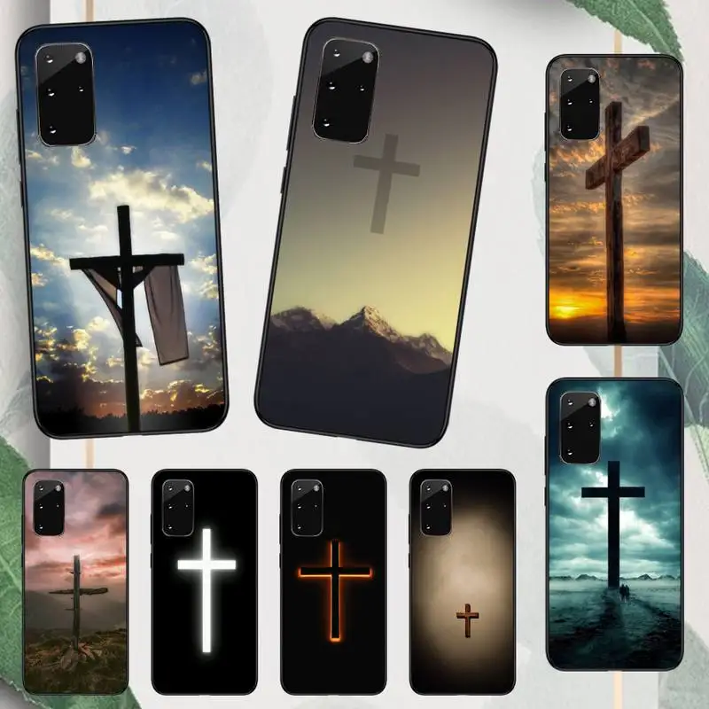 

Jesus Christ Cross pattern Phone Case For Samsung galaxy A S note 10 7 8 9 20 30 31 40 50 51 70 71 21 s ultra plus