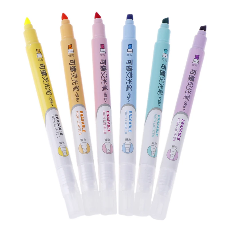 1 шт. стираемый маркер с двойной головкой флуоресцентные ручки для школы офиса