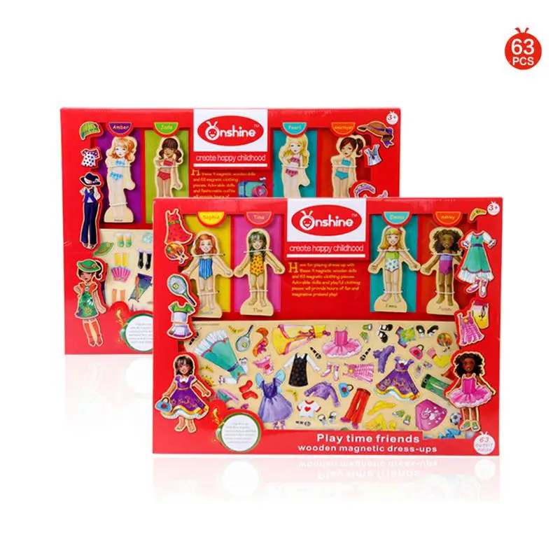 63 шт. детские развивающие игрушки строительные головоломки магнитные милая