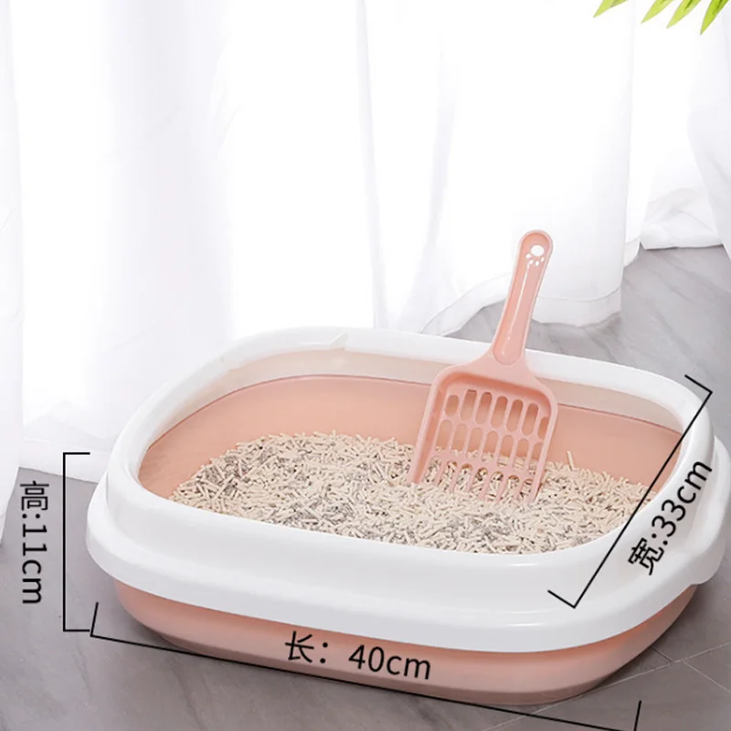 Поддон для туалета домашних питомцев контейнер с мусором отбеливания песка