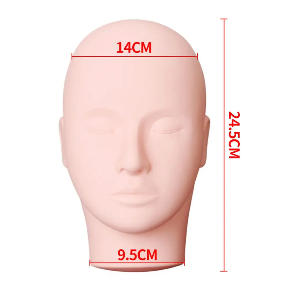 

Beauty Make Up Eyelash Practice Manikin Pro Massage Makeup Training Cosmetology Mannequin Doll Face Head Model