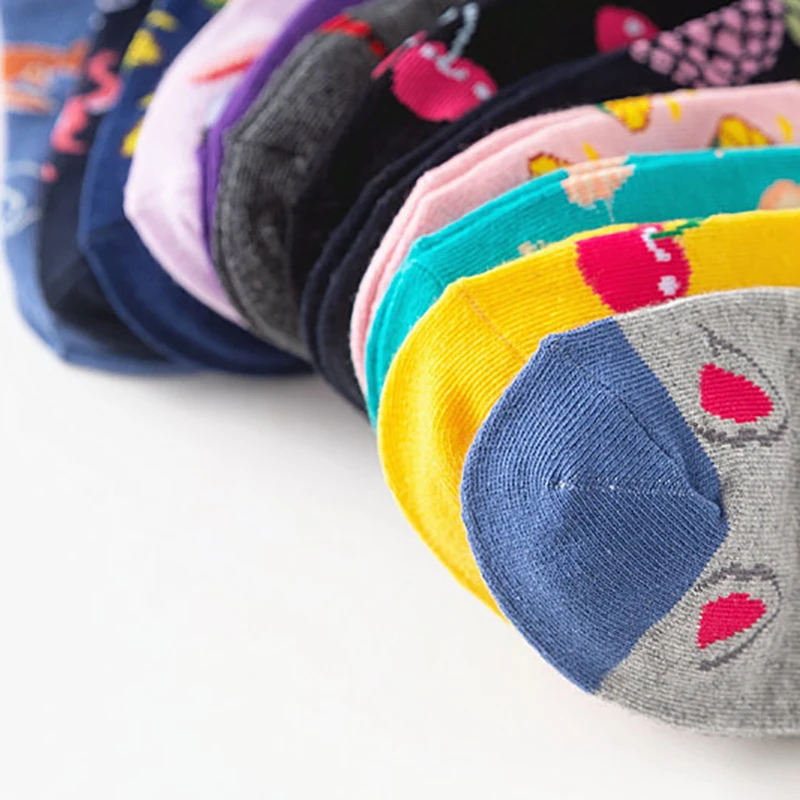 

Long Socks Fruit Cartoon Pattern Mid Tube Socks Cute Cotton Unisex Breathable 1 Pair Korean Style Sock