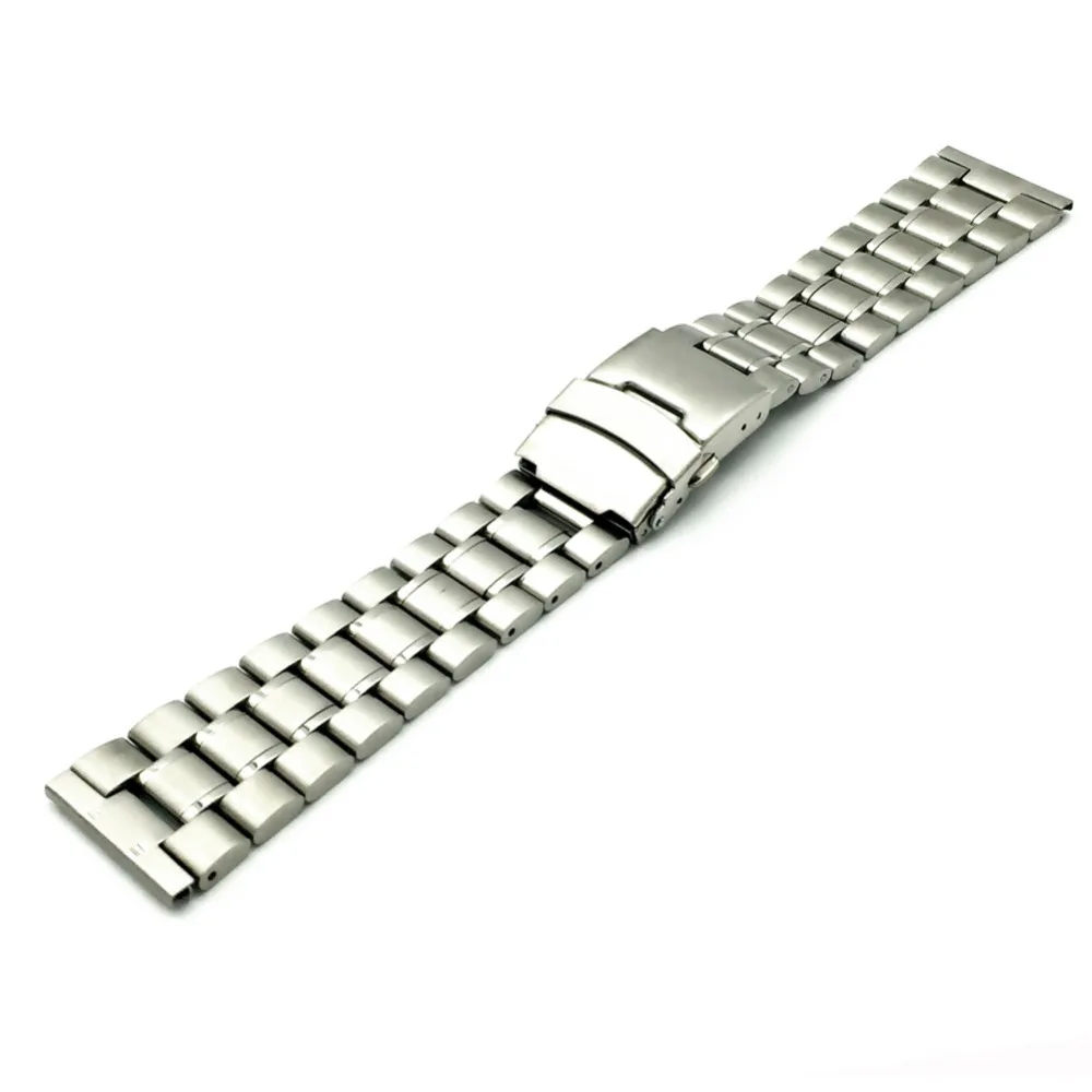 18 20 22 24mm Stainless Steel Solid WatchBand  Watch Band Strap Link Bracelet Accessories Folding Clasp For PAM