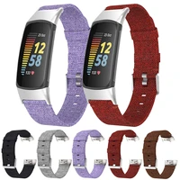 nylon wriststrap for fitbit charge5 smart watchband bands wristband for fitbit charge 5 strap fabric canvas bracelet accessories