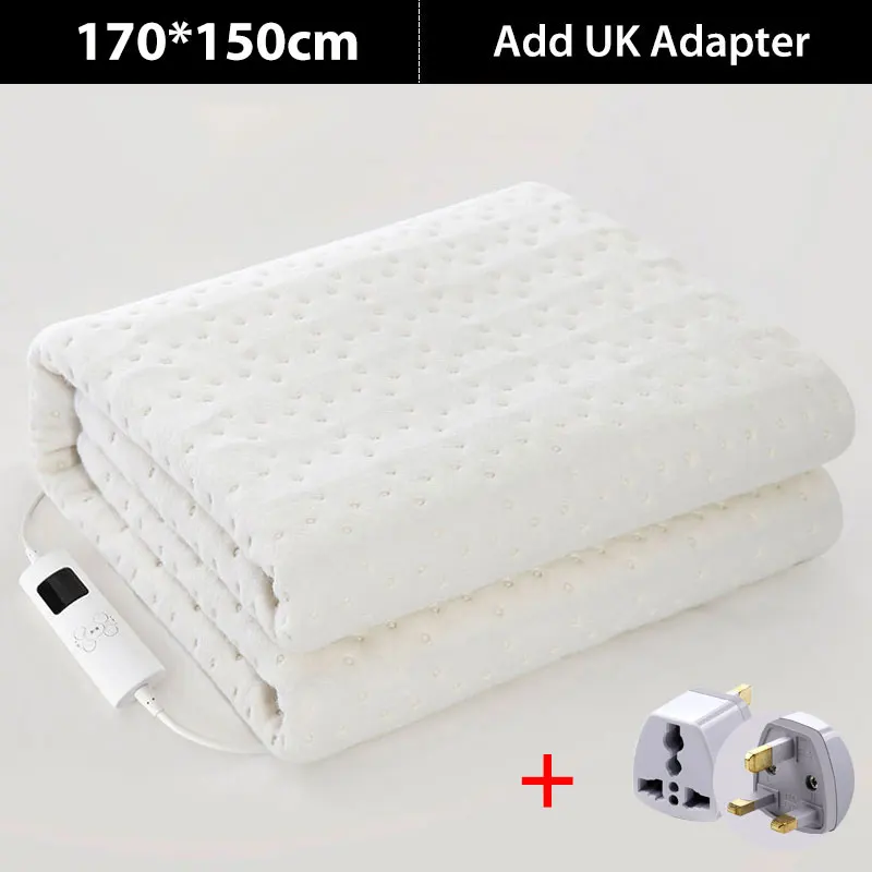 170x150 UK Adapter Xiaomi youpin, умное удаление клещей, электрическое одеяло, безопасность, синхронизация, интеллектуальный контроль температуры, удобная стирка для зимы - Цвет: 170x150 UK Adapter
