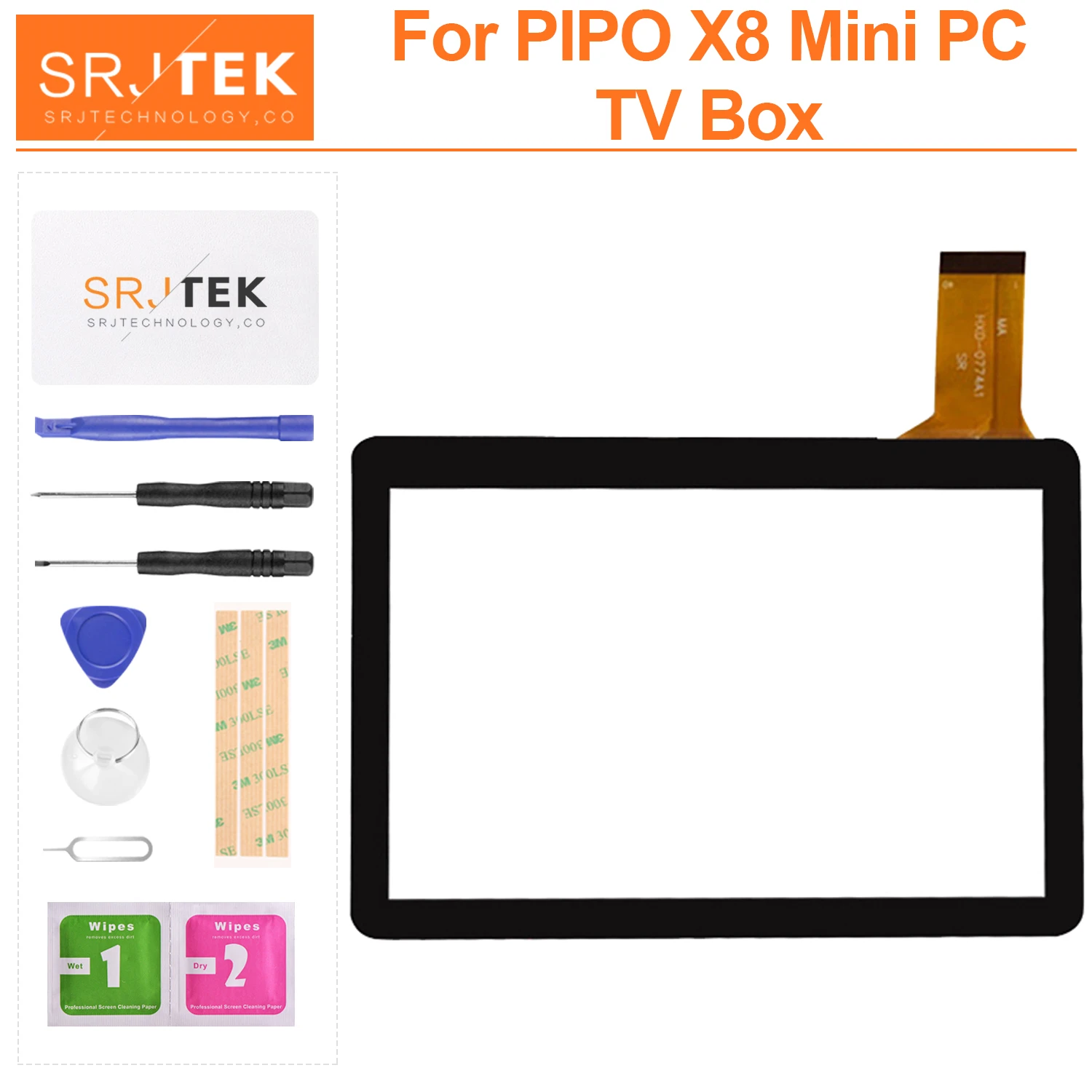 Дисплей для PIPO X8 Mini PC TV Box Tablet Внешний емкостный стеклянный сенсорный экран |