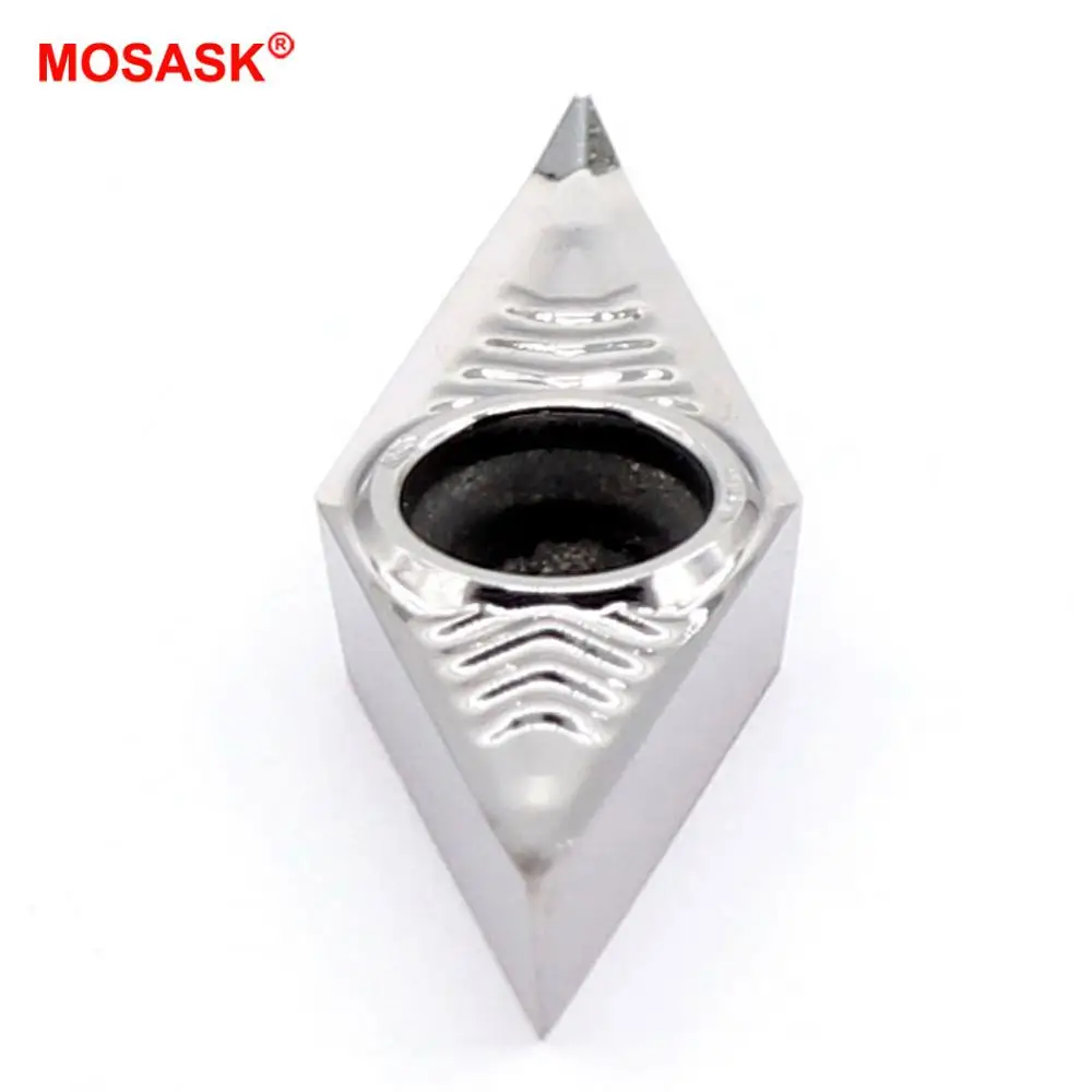 MOSASK-torno CNC VCGT, 1103, 1604, 04, 08, 02, AL ZK01, torneado, cobre, aluminio, semiacabado, mecanizado, insertos de carburo de tungsteno, 10 Uds.