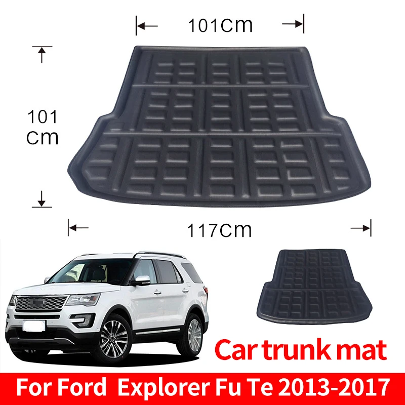 

Trunk Mats Car Rear Trunk Storage Mat Cargo Tray Waterproof Floor Sheet Carpet Mud Protective Pad For Ford Explorer 2013-2017