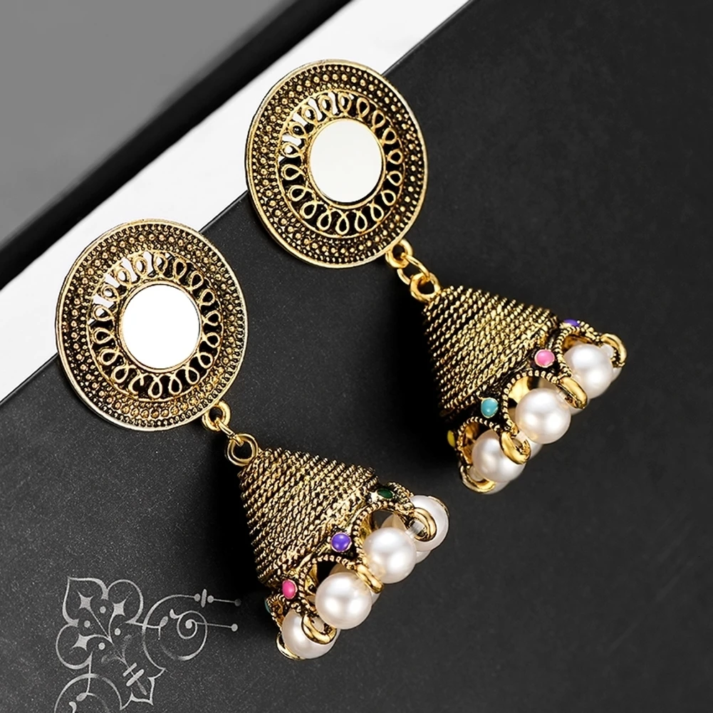 Brinco серьги античные Jhumki Jhumka висячие серьги этические племенные ювелирные изделия Ближний Восток Ретро Национальный стиль колокол