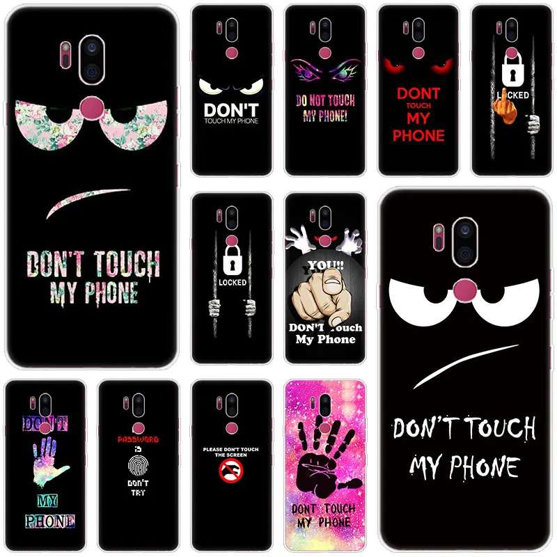 Чехол с надписью Don't touch my чехол для телефона LG G5 G6 Mini G7 G8 G8S V20 V30 V40 V50 ThinQ Q6 Q7 Q8 Q9 Q60