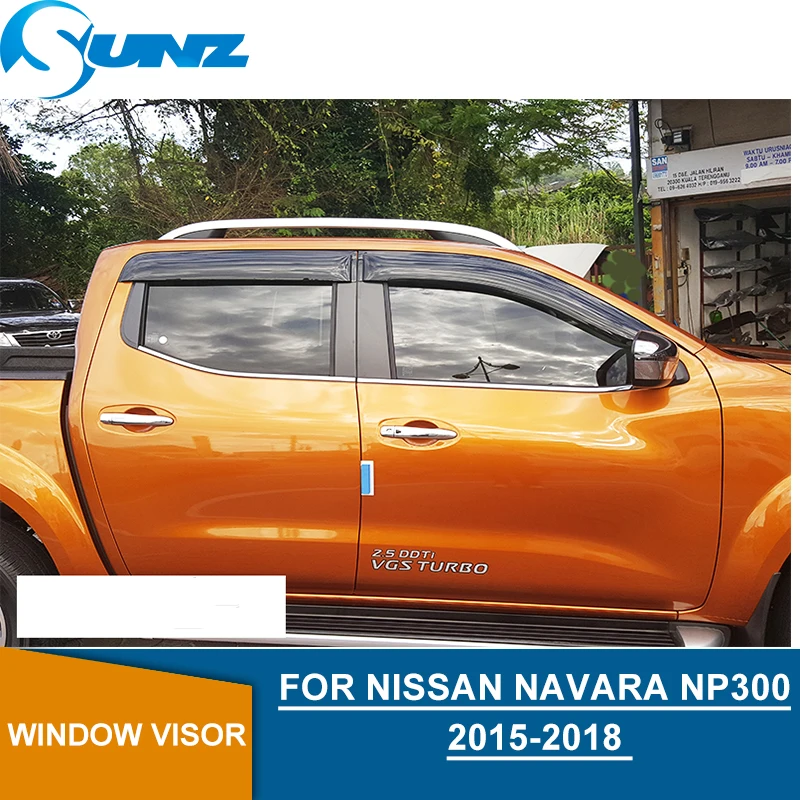Автомобильный Дверной козырек для Nissan Navara Np300- защита от дождя на окно для Nissan Navara Frontier SUNZ
