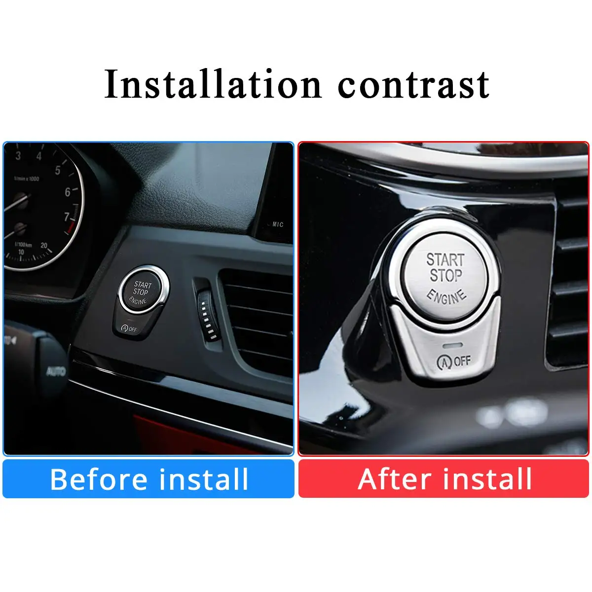 Кнопка включения пуска и остановки двигателя из алюминиевого сплава для BMW 5 6