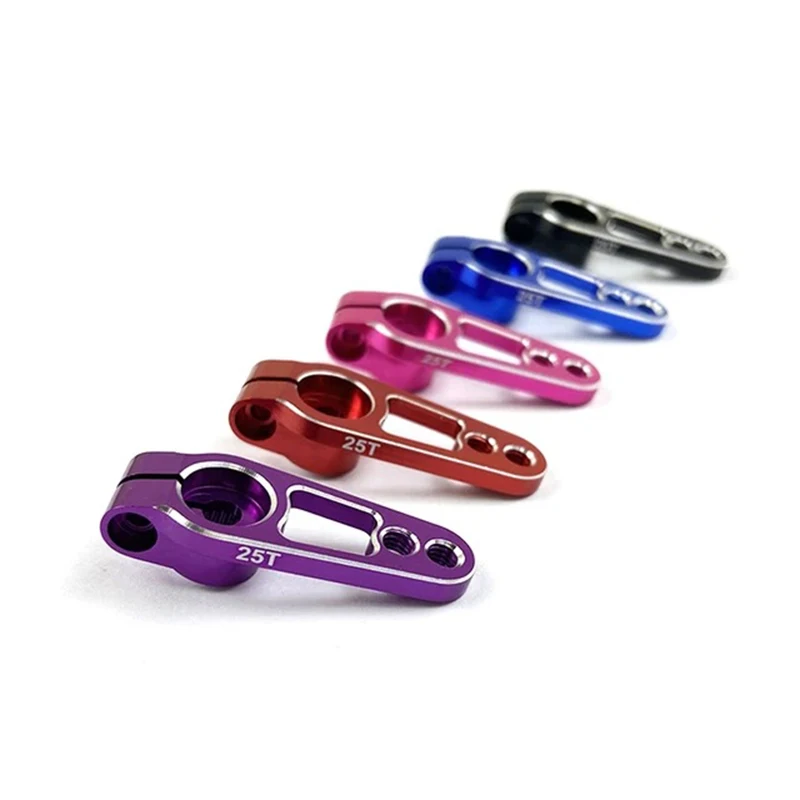 

Aluminum Alloy 25T Servo Horn Arms 25 Teeth Spline M3 Clamp Steering for Futaba Savox Power HD Moto D4 Drift Climbing RC Car