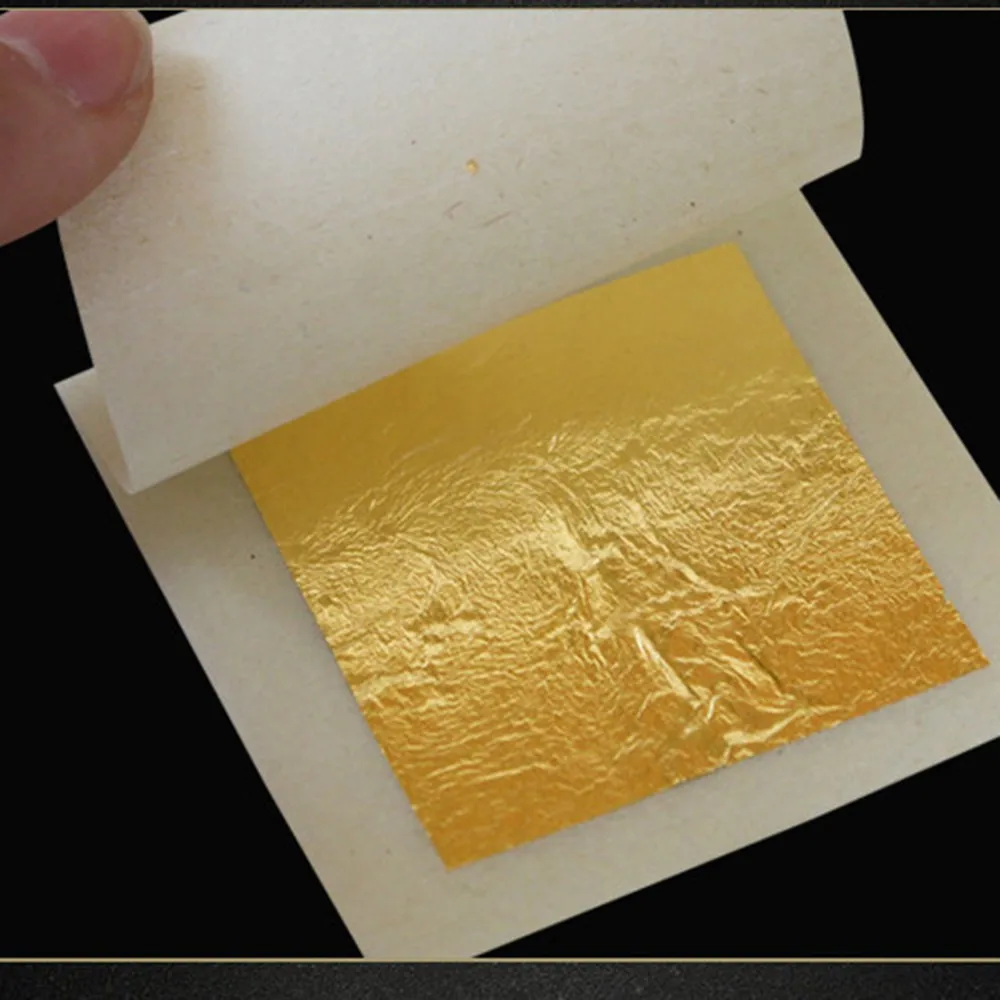 Маска для лица практичная 24 K чистый настоящий листочек из съедобного золота