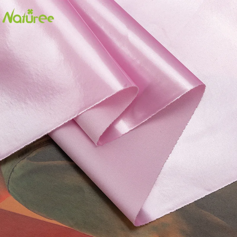 1.45m*1m PU Metallic Waterproof Shiny Fabric 20D Nylon Windbreaker Coated Down Jacket |