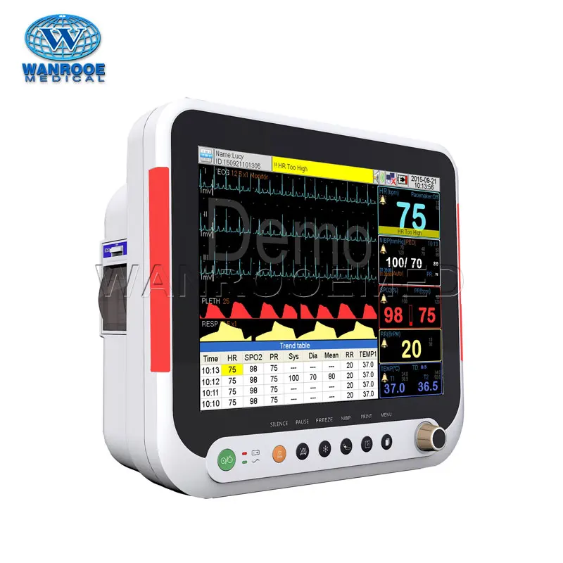 

F9 Portable Multi parameter Ambulance Mri Capnography Patient Monitor Wall Mount For ICU