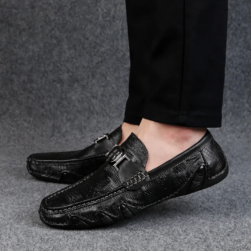 Новинка Модные дышащие ботинки Для мужчин Лоферы Удобная обувь повседневная