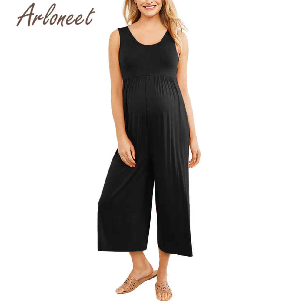 ARLONEET сексуальные женские штаны для беременных комбинезон брюки на бретелях