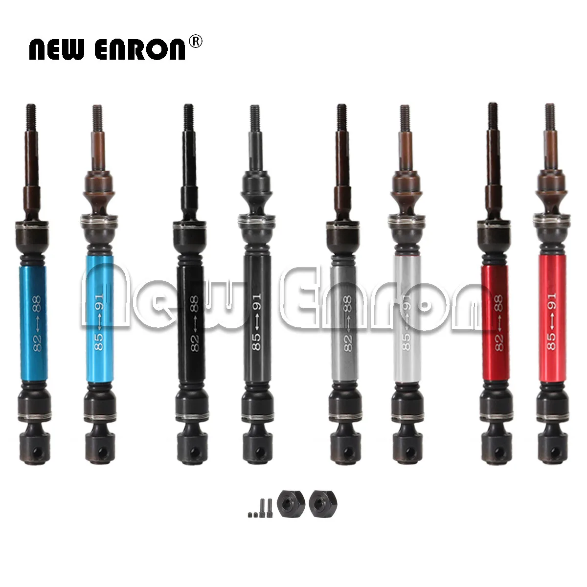 

Steel Aluminum Driveshafts CVD Front 6851X Rear 6852X Fit RC CAR Traxxas 1/10 Slash4X4 Stampede4X4
