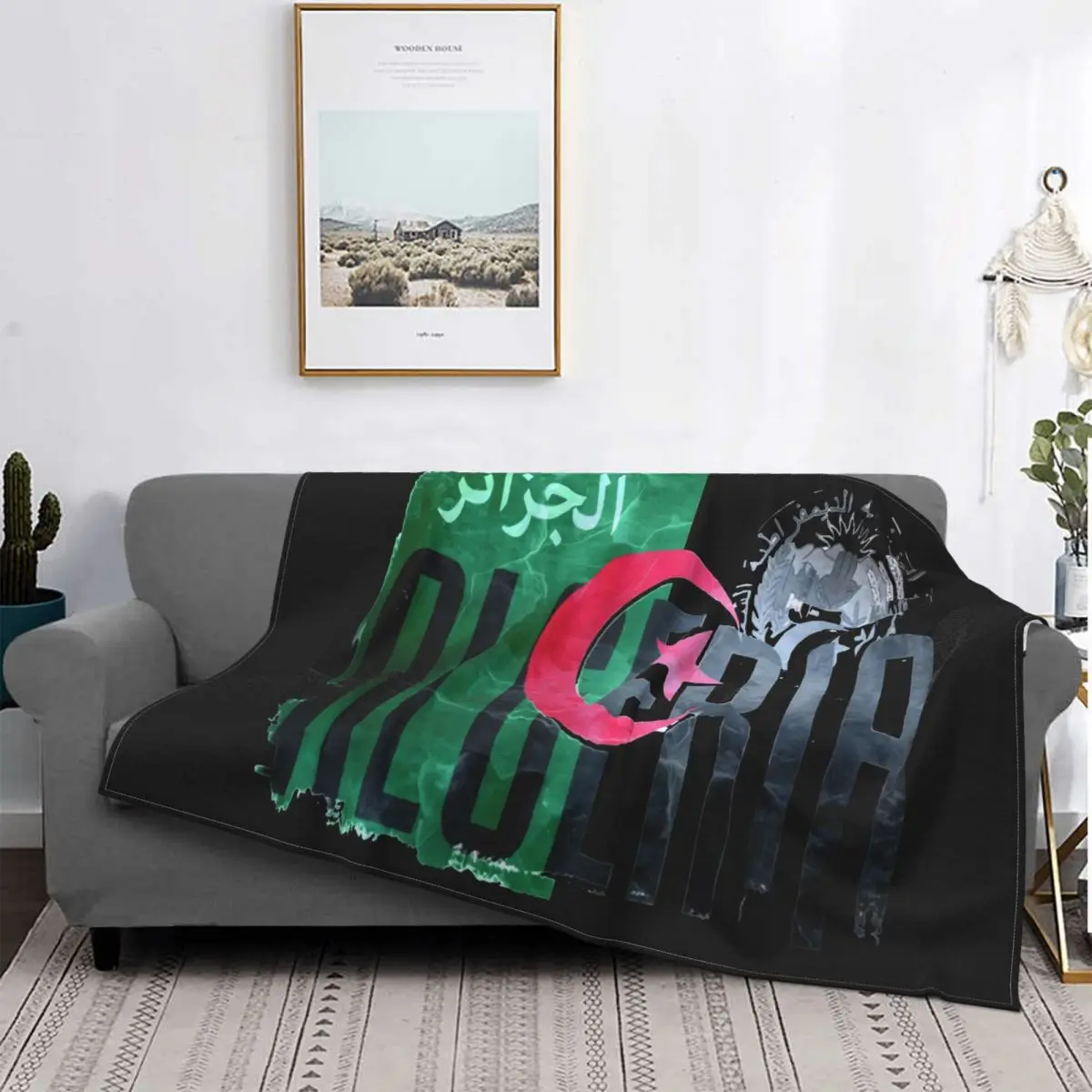 

Algeria Flag Design White Top Modern - Mens Womens Kids Baby Sizes Newest Colour Personality Newest Flannel Blanket