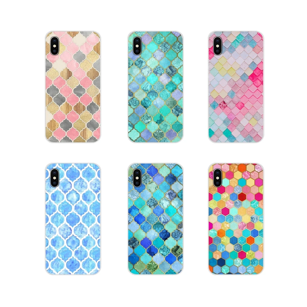 Прозрачный чехол из ТПУ Радужный пастельный акварельный марокканский для Huawei Mate