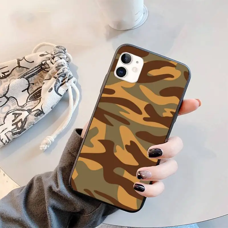 

Camouflage Camo Military Army Phone Case for iPhone 11 12 mini pro XS MAX 8 7 6 6S Plus X 5S SE 2020 XR