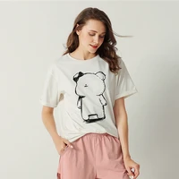 womens fashion summer 2021 tops casual women o neck short sleeve loose t shirts female pullovers clothing for girls streetwear