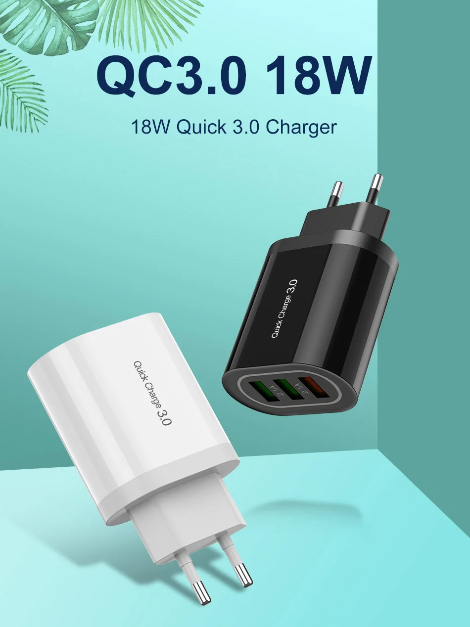Олаф 18 Вт Быстрая зарядка 3,0 USB зарядное устройство QC3.0 Быстрая зарядка мульти зарядное устройство для samsung S10 Xiaomi Mi9 iPhone X настенное зарядное устройство для телефона